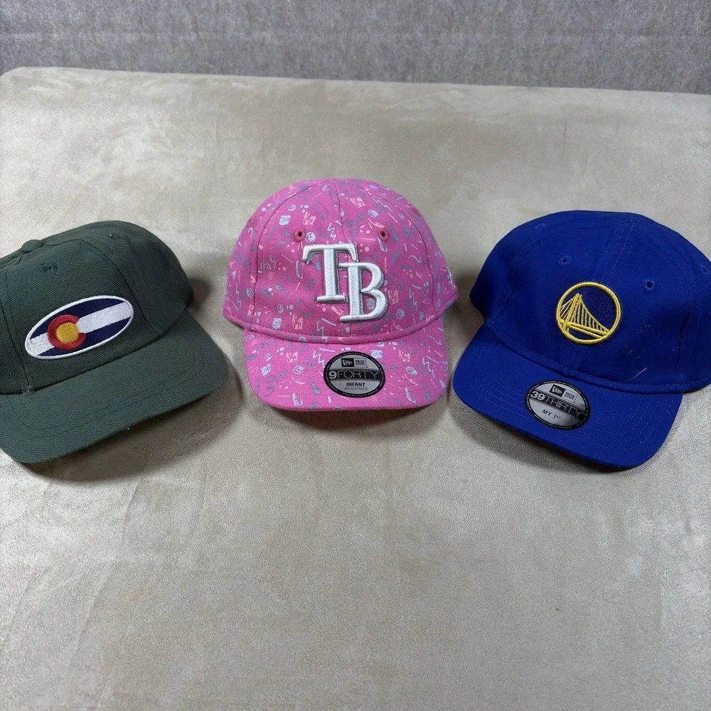 New Era Tampa Bay Rays Golden State CO Infant Pink 9FORTY AdjustableHat Cap NWT